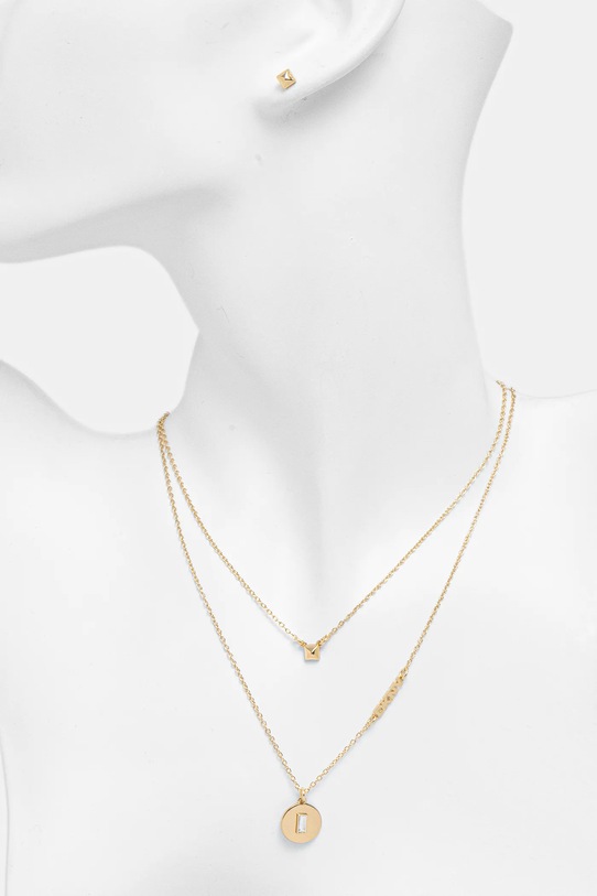 Dkny naszyjnik i kolczyki złoty 04S00103