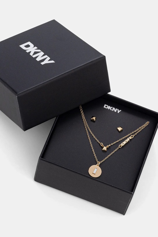 Dkny naszyjnik i kolczyki 04S00103 złoty