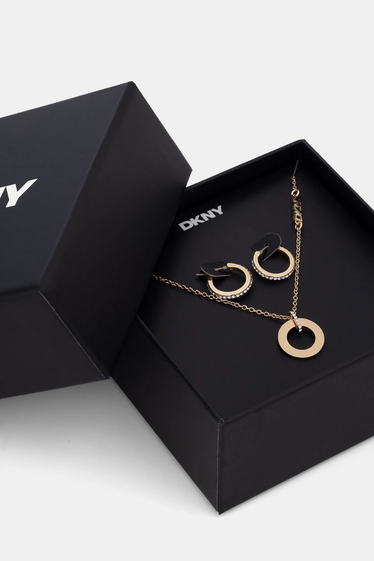 Dkny naszyjnik i kolczyki 04S00101 złoty