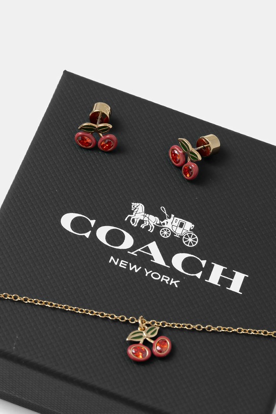 Coach naszyjnik i kolczyki złoty 37551690GLD600