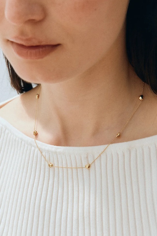 Pozlaćena ogrlica EDBLAD Barley zlatna 127384