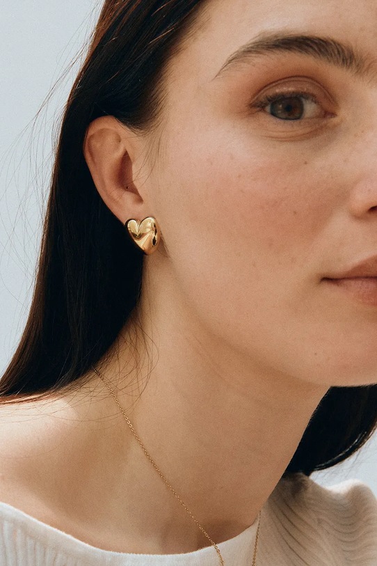 EDBLAD kolczyki pozłacane Barley 127378 złoty