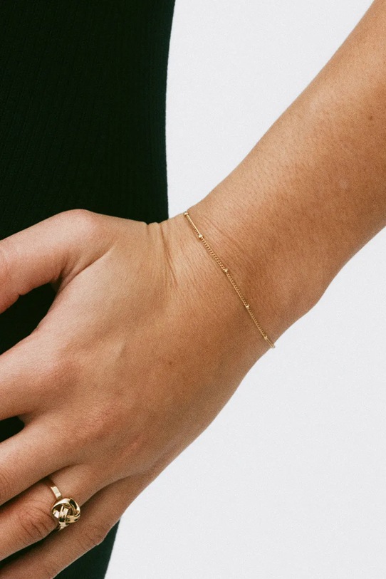 Pozlaćena narukvica EDBLAD Beaded Chain zlatna 127962