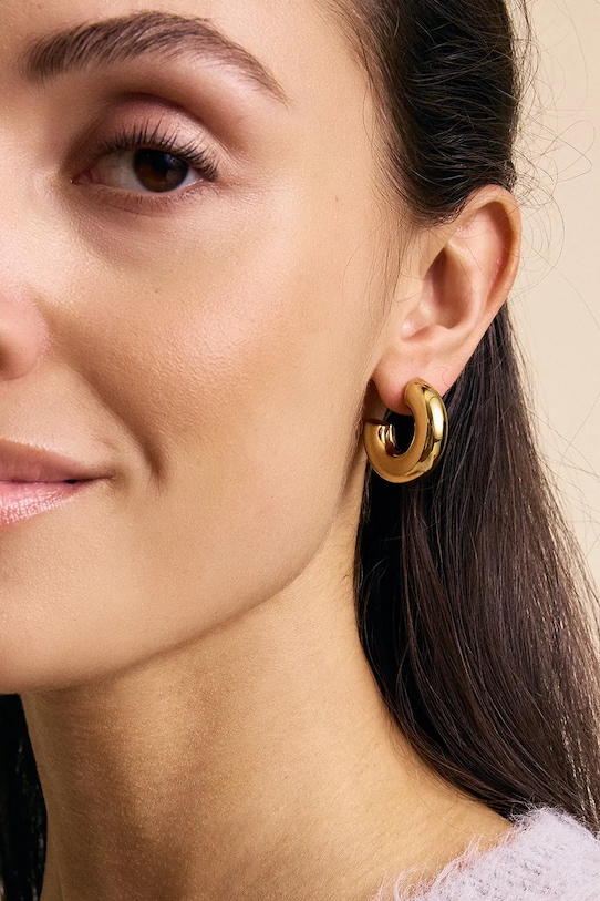 EDBLAD kolczyki pozłacane Chunky złoty 127664