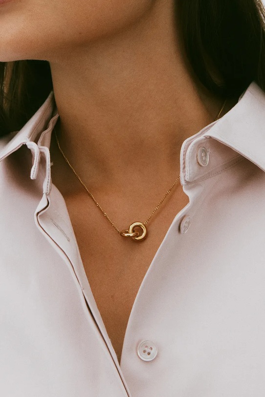 Επιχρυσωμένο κολιέ EDBLAD Chunky Eternal 127919 χρυσαφί