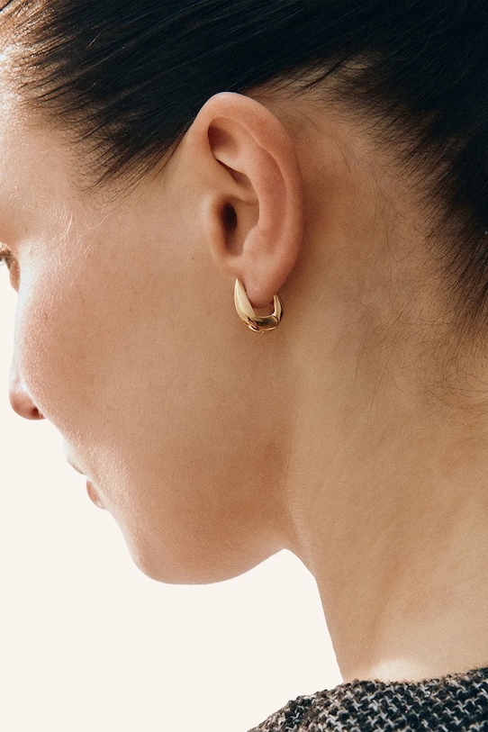 EDBLAD kolczyki pozłacane Crest złoty 127396