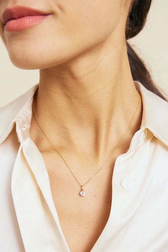 Pozlaćena ogrlica EDBLAD Crown 126878 zlatna