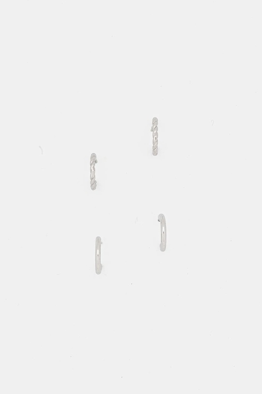 EDBLAD fülbevaló Duo Pair 2 db kettes csomagolás ezüst 123861