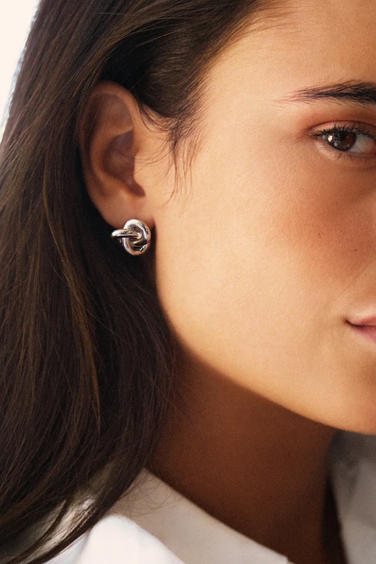 Náušnice EDBLAD Infinity Knot 129856 stříbrná