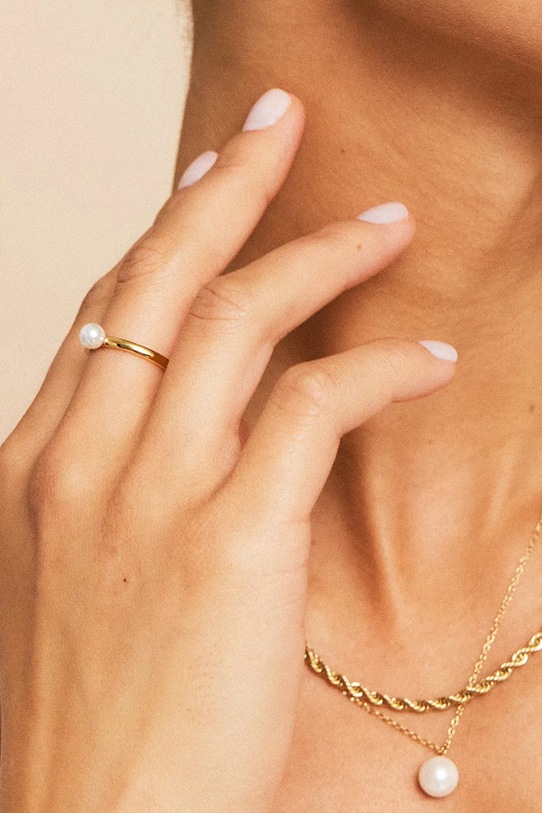 Позолоченное кольцо EDBLAD Lilian золотой 126734