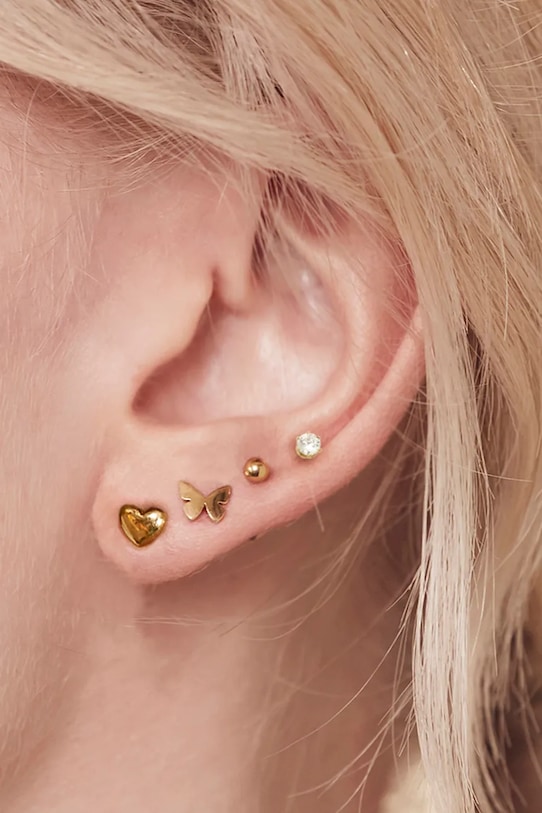 EDBLAD orecchini placcati oro One Summer pacco da 5 oro 121156