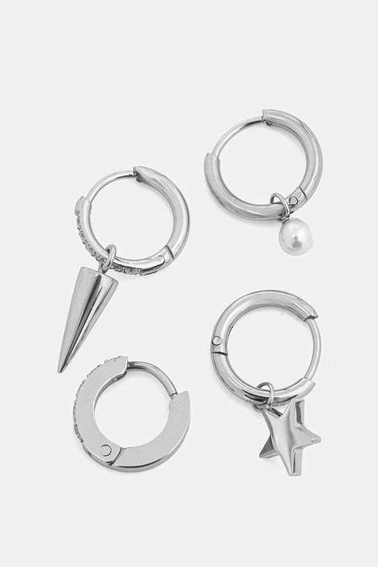 EDBLAD kolczyki Peak One 4-pack srebrny 130612