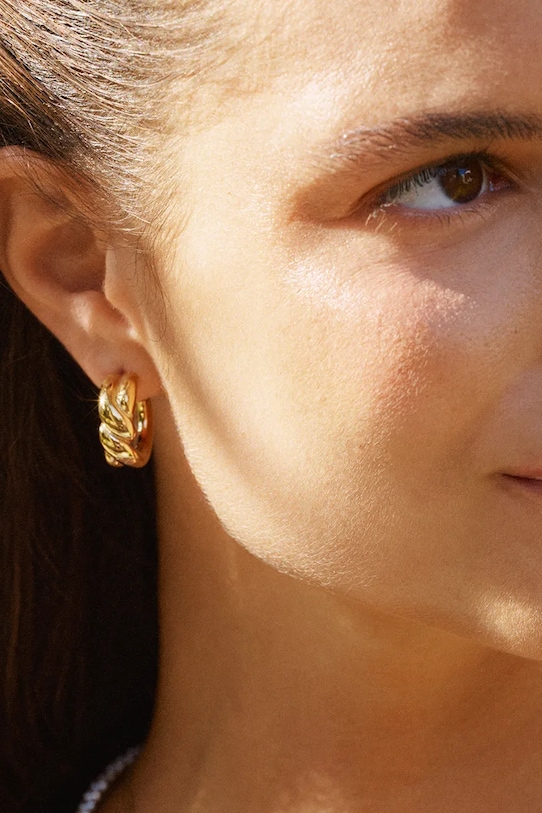Позолоченные серьги EDBLAD Twist 127939 золотой
