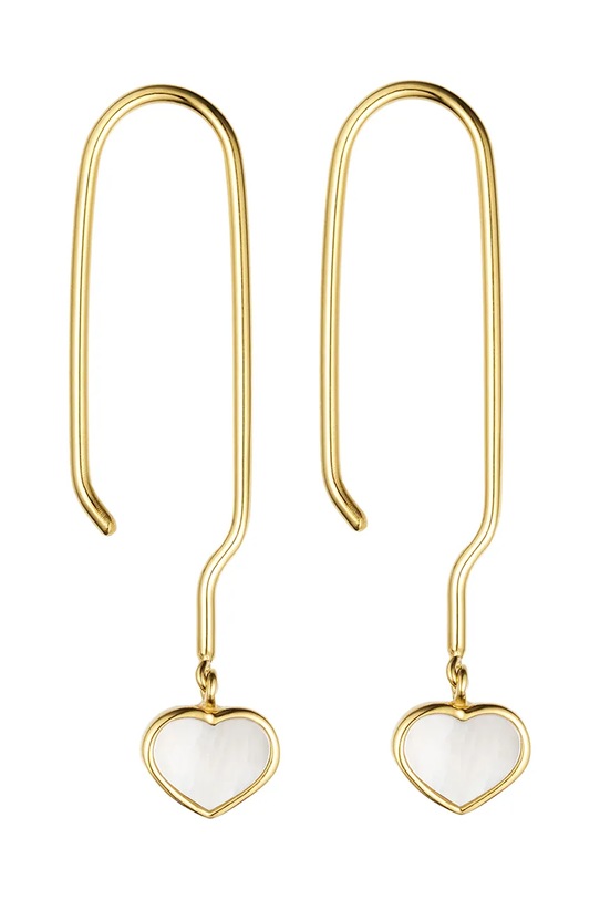 Срібні сережки з позолотою Design Letters срібло золотий 90405006PEARL