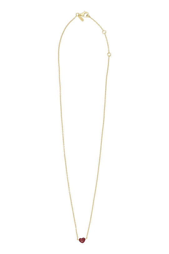 Design Letters naszyjnik ze srebra pokrytego złotem srebro złoty 90304015BURGUNDY