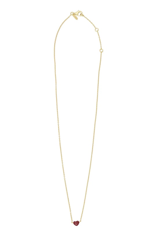 Design Letters naszyjnik ze srebra pokrytego złotem srebro złoty 90304015BURGUNDY