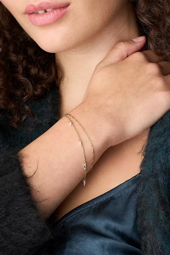 Fossil bransoletka złoty JF04895710