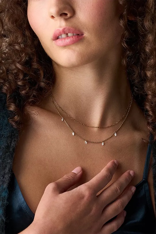 Fossil naszyjnik JF04894710 złoty