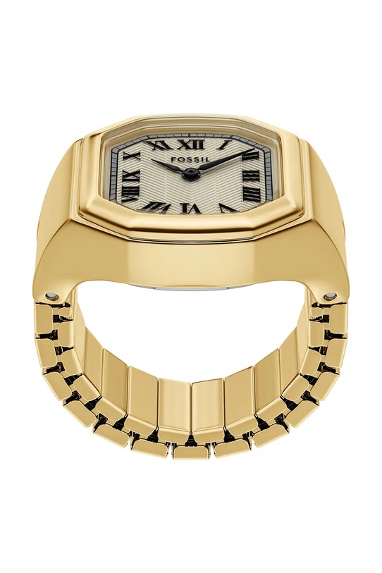 Fossil pierścionek z zegarkiem złoty ES5446