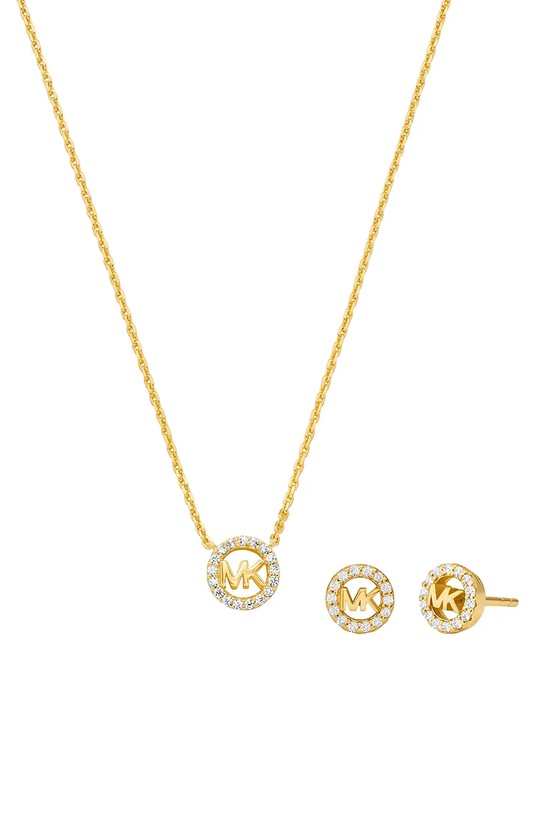 Michael Kors naszyjnik i kolczyki pozłacane pozłacane złoty MKC1837SET