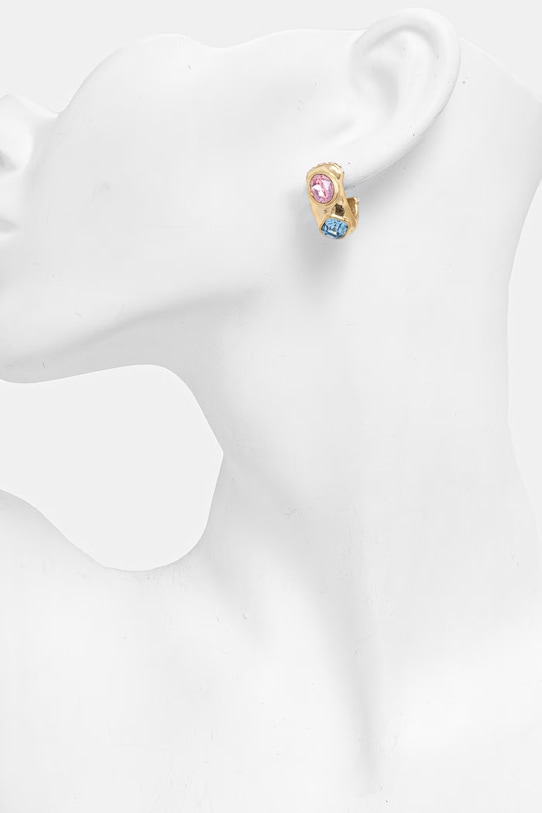 Akcesoria Guess kolczyki damskie ze stali nierdzewnej z cyrkonią MAMOUNIA JUBE05.316JW złoty