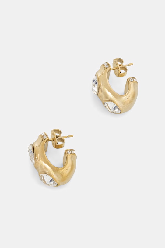 Guess kolczyki damskie ze stali nierdzewnej z cyrkonią MAMOUNIA złoty JUBE05.316JW