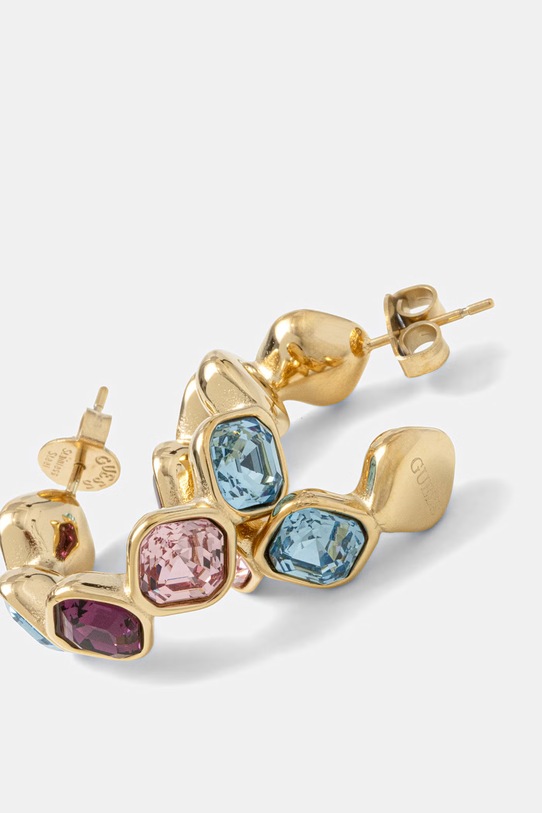 Guess kolczyki damskie ze stali nierdzewnej z kryształem MAMOUNIA JUBE05.318JW złoty AA00