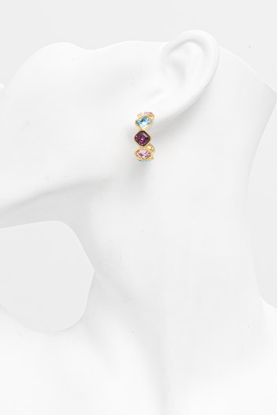 Akcesoria Guess kolczyki damskie ze stali nierdzewnej z kryształem MAMOUNIA JUBE05.318JW złoty