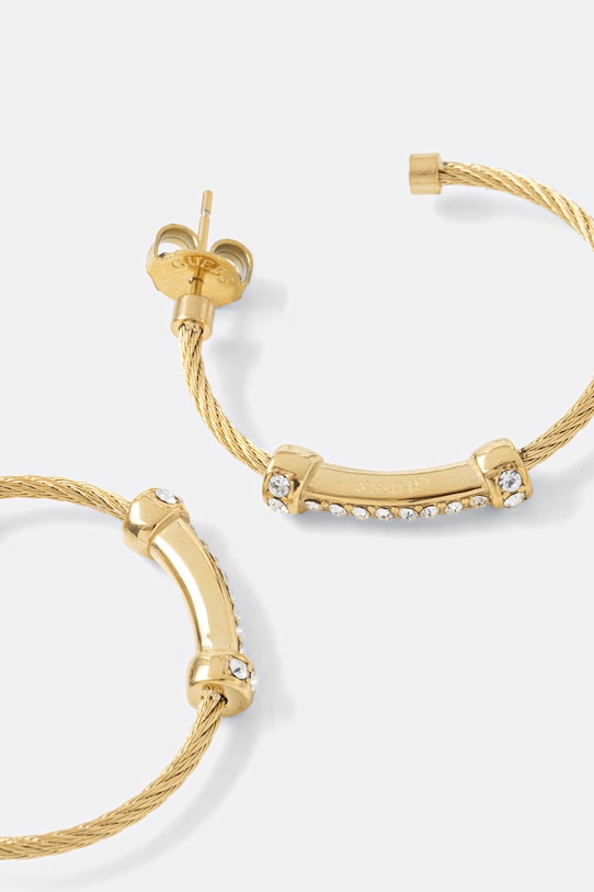 Guess kolczyki damskie ze stali nierdzewnej KALYBE JUBE05.397JW złoty AA00