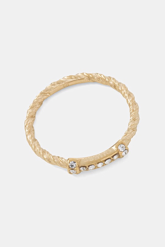 Guess pierścionek damski ze stali nierdzewnej KALYBE JUBR05.398JW złoty AA00