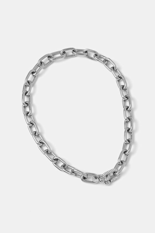 Furla naszyjnik damski metalowy srebrny FJ1310NTU