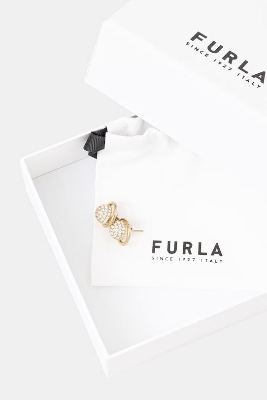 Akcesoria Furla kolczyki damskie metalowe FJ1314ETU złoty