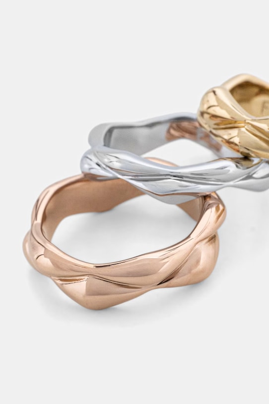 Furla pierścionek damski metalowy 3-pack FJ1509RT2 złoty AA00