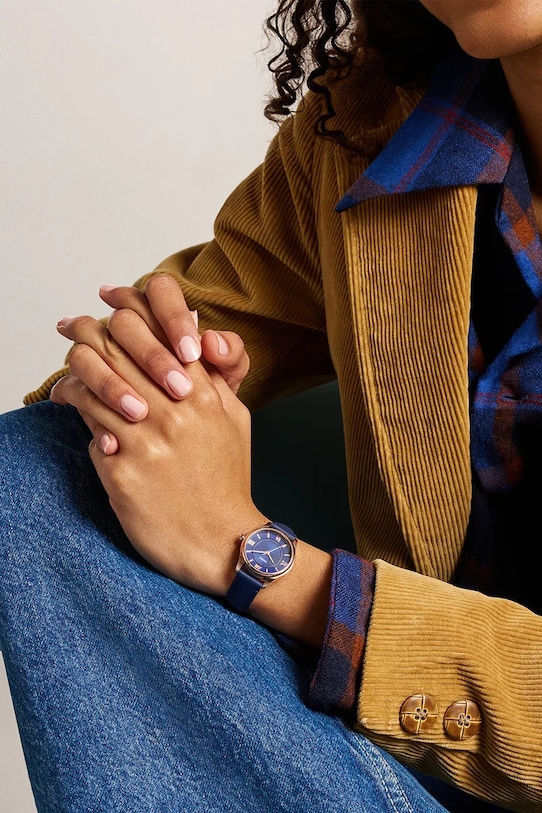 Fossil zegarek damski granatowy ES5424