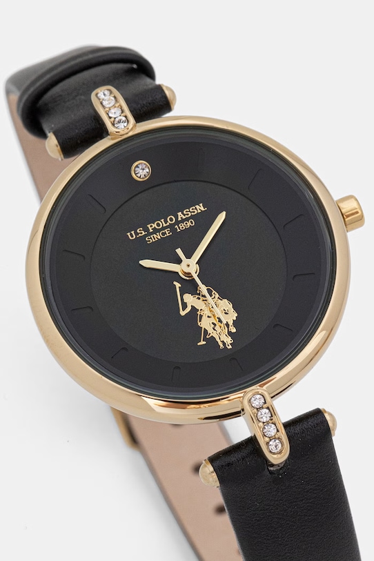 U.S. Polo Assn. zegarek damski HELEN USP8364BK czarny AA00