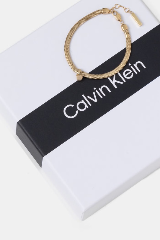 Akcesoria Calvin Klein bransoletka damska metalowa 35000959 złoty