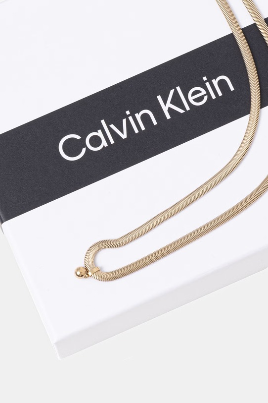 Akcesoria Calvin Klein naszyjnik damski ze stali szlachetnej 35000961 złoty