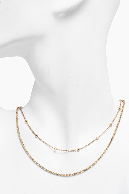 Akcesoria Calvin Klein naszyjnik damski ze stali szlachetnej 2-pack 35000950 złoty