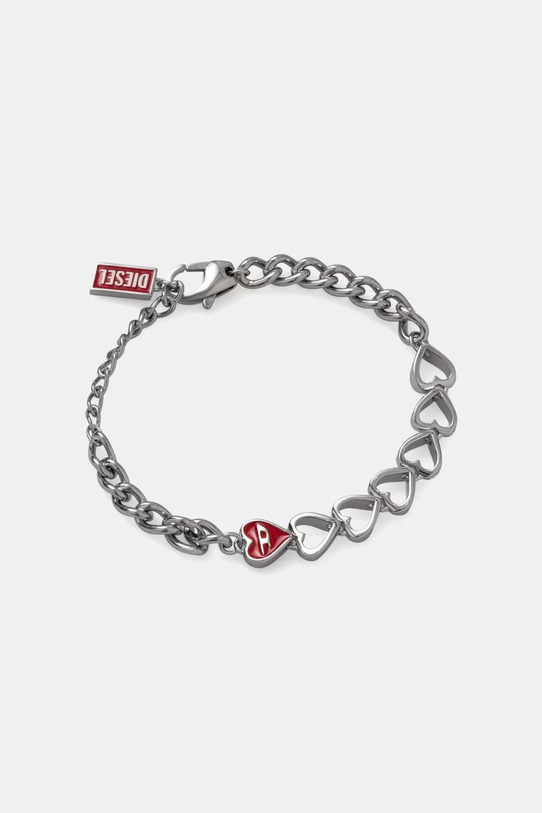 Diesel браслет жіночий з нержавіючої сталі срібний DX1668040