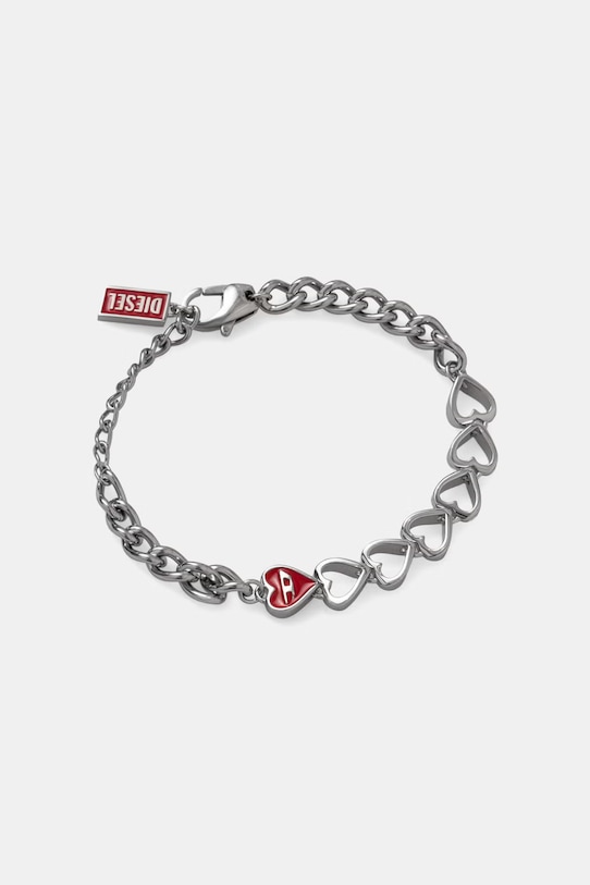 Diesel браслет жіночий з нержавіючої сталі срібний DX1668040