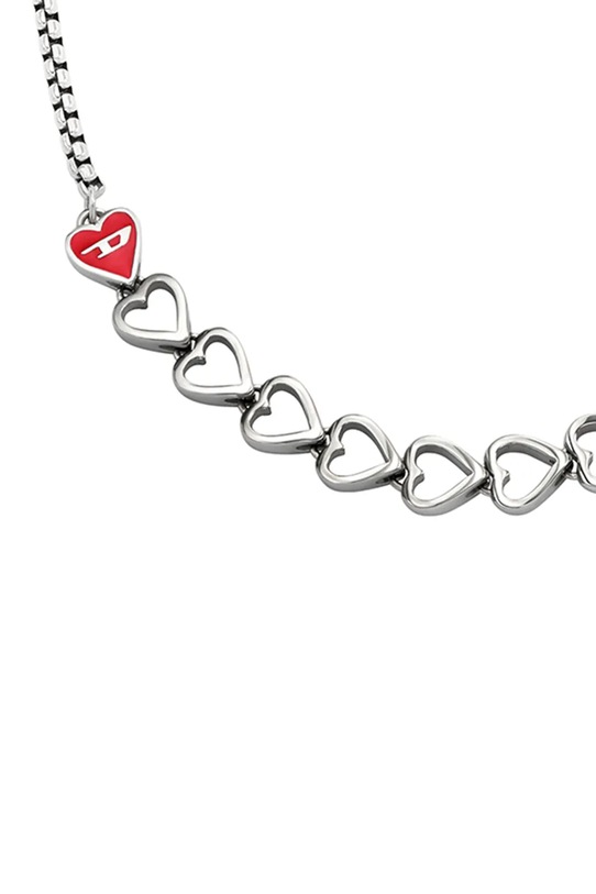 Diesel náhrdelník dámsky z nehrdzavejúcej ocele DX1666040 strieborná AA00