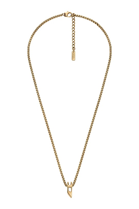 Diesel naszyjnik z zawieszką damski ze stali nierdzewnej DX1670710 złoty AA00
