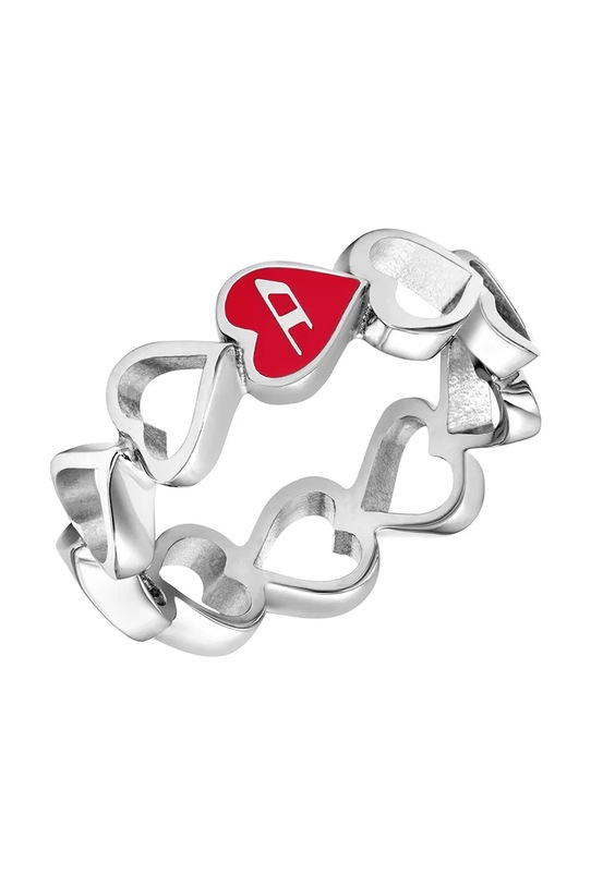 Diesel inel pentru femei, din oțel chirurgical fără piatră argintiu DX1669040