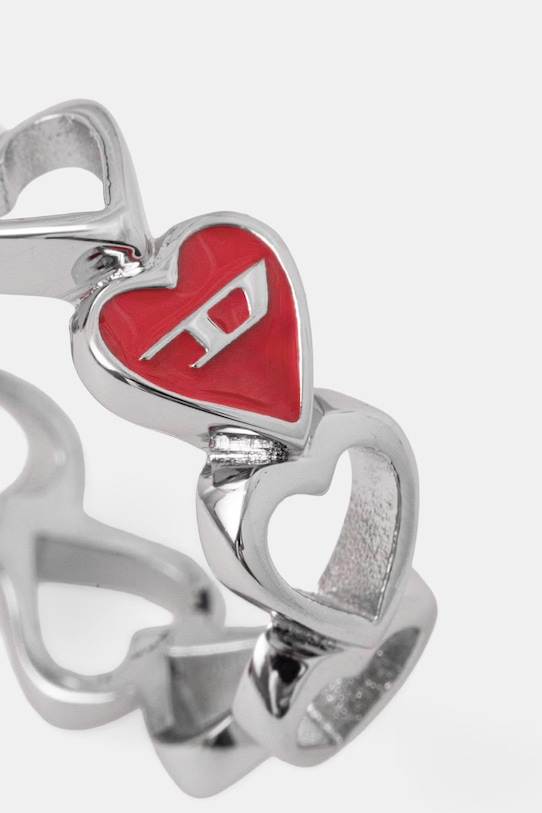 Diesel каблучка жіноча з хірургічної сталі без каменю DX1669040 срібний AA00