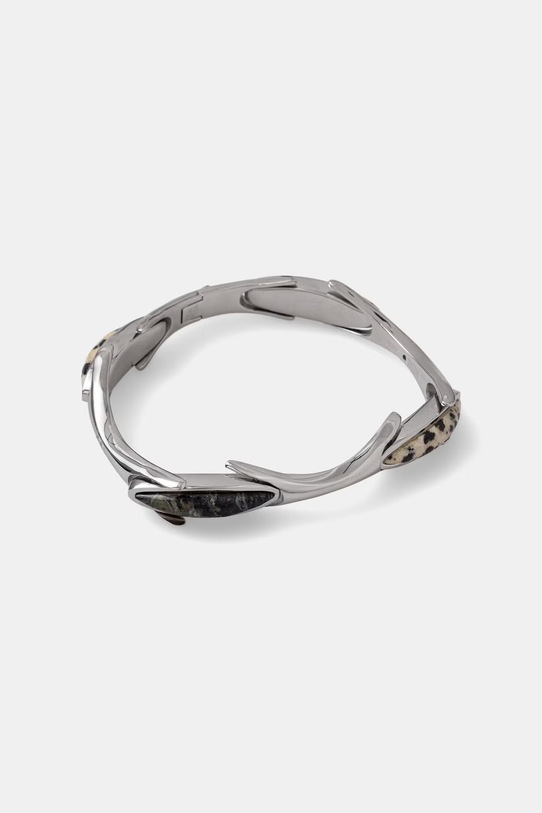 Diesel dámsky náramok z nehrdzavejúcej ocele s jaspisom strieborná DX1678040