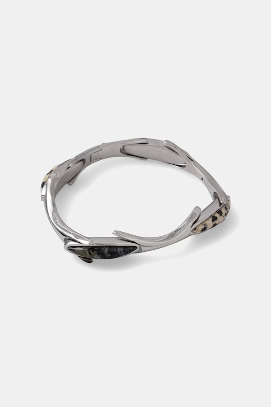 Diesel dámsky náramok z nehrdzavejúcej ocele s jaspisom strieborná DX1678040