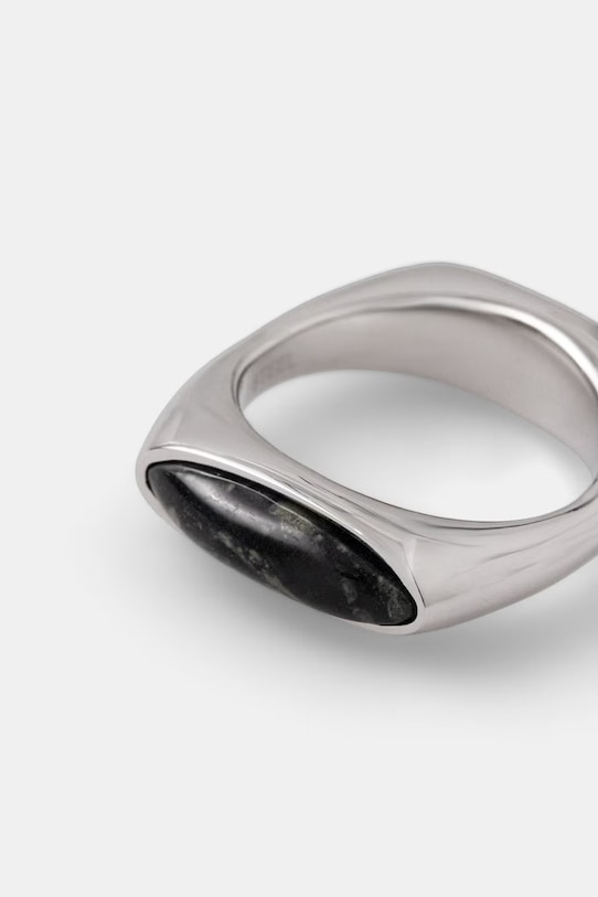 Diesel каблучка жіноча з хірургічної сталі з яшмою DX1679040 срібний AA00