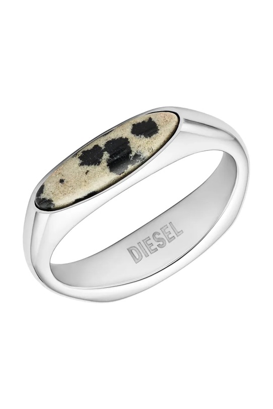 Diesel prsteň dámsky z chirurgickej ocele s jaspisom DX1679040 strieborná AA00