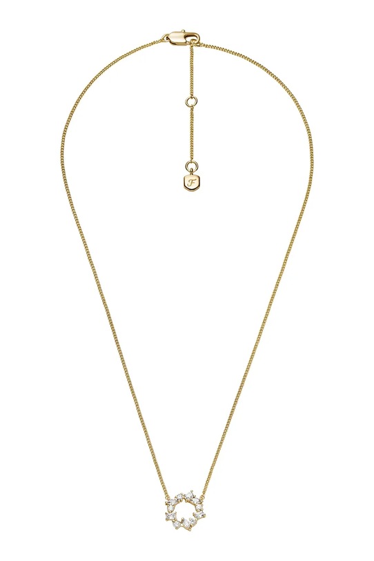 Fossil naszyjnik z zawieszką damski z kryształem Ellis JA7295710 złoty AA00