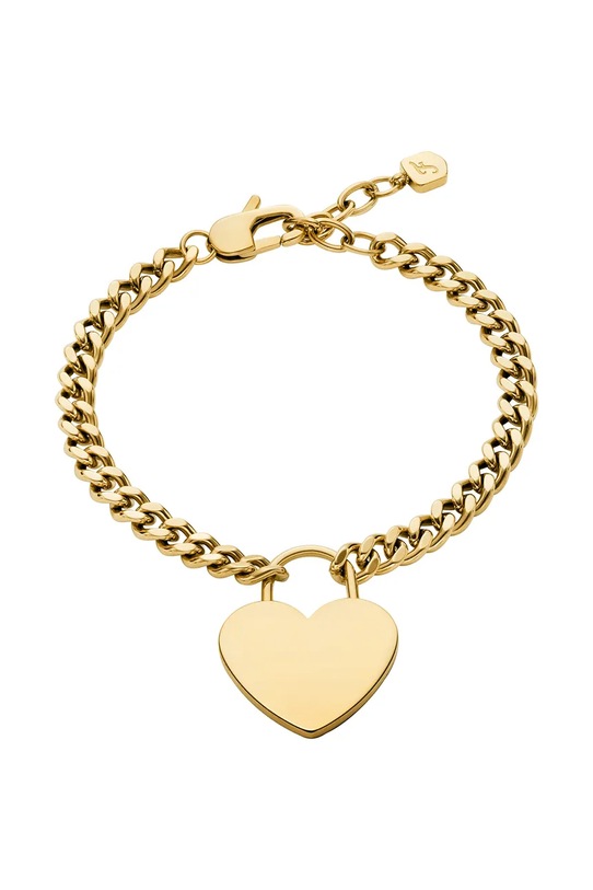 Fossil bransoletka damska ze stali nierdzewnej bez kamienia Sutton złoty JF04959710